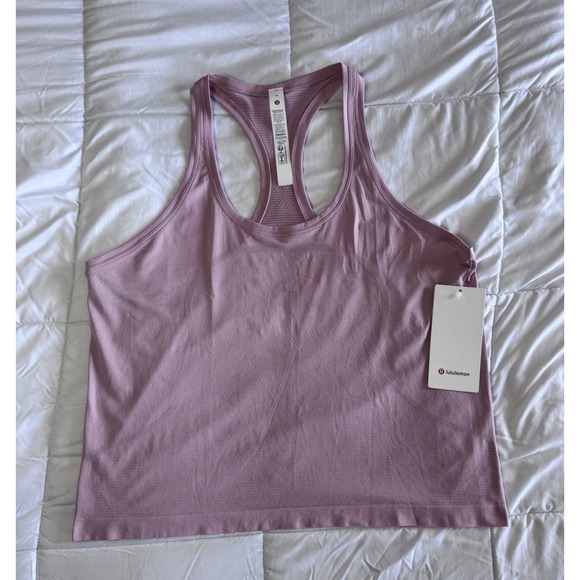 lululemon athletica Tops - Lululemon Swiftly Tech Racerback Tank 2.0 Race Sz 14 Pink Haze, NWT, MSRP $58